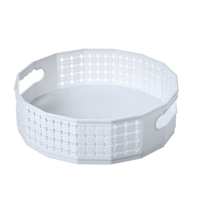 Rotating Organizer Cosmetic Storage Box Kitchen Bathroom Accessories Fruit Tray Multifunctional Desktop Seasoning Storage Rack