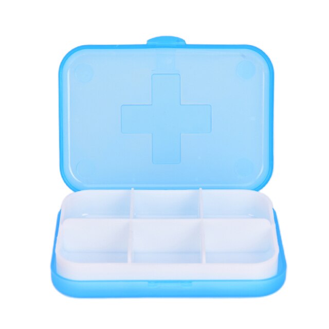 Portable Pill Cases Travel Dispen Storage Container Colorful Drug Dispenser Packing Container 2/4/6 Slot Moisture-proof Pill Box