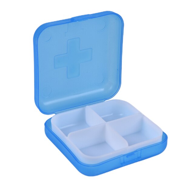 Portable Pill Cases Travel Dispen Storage Container Colorful Drug Dispenser Packing Container 2/4/6 Slot Moisture-proof Pill Box