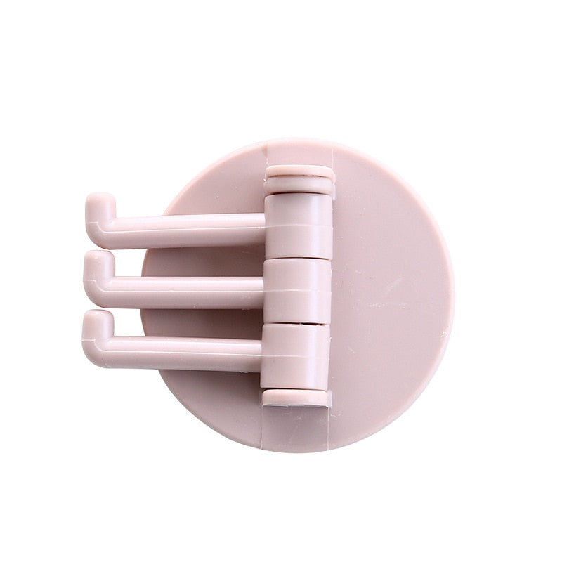 1Pcs Key Ring Hook Bathroom Wall Storage Rack Shelf Toilet Towel Organizer Rack Holder Wall Mounted Towel Rack for Kitchen Decor