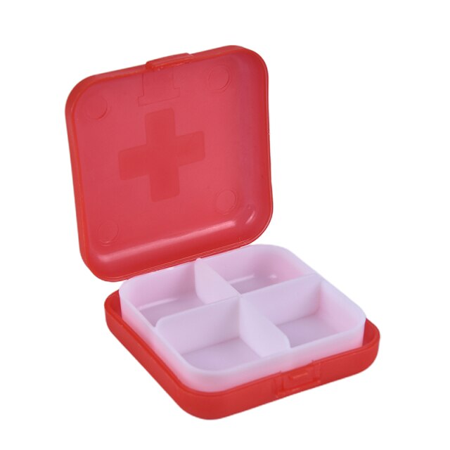Portable Pill Cases Travel Dispen Storage Container Colorful Drug Dispenser Packing Container 2/4/6 Slot Moisture-proof Pill Box