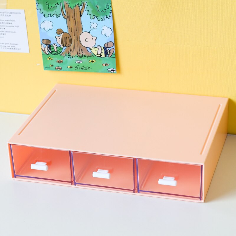 Ins Large Drawer Storage Box Desktop Cosmetics Organizer Storage Multilayer Drawer Tape Student Stationery Desk Combination Rack