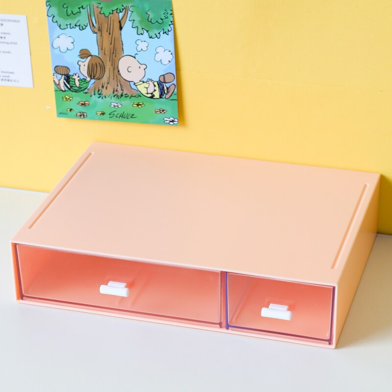 Ins Large Drawer Storage Box Desktop Cosmetics Organizer Storage Multilayer Drawer Tape Student Stationery Desk Combination Rack