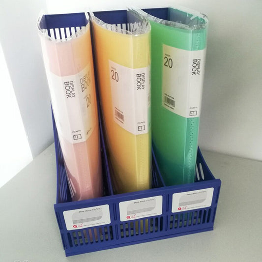 4-piece desktop storage box  Document storage basket  File rack  A4 paper storage rack Clearance sales