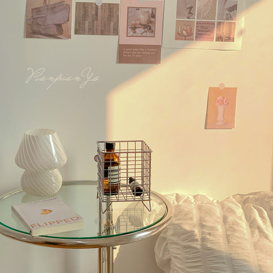Nordic Metal Storage Rack Cosmetic Storage Rack Capsule Coffee Storage Box Desktop Storage Basket  Home Decor 13 x 13 x 16cm