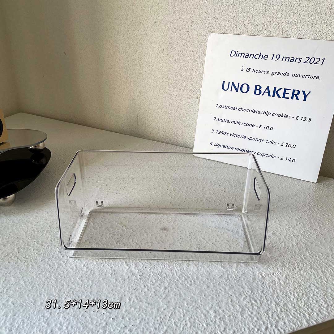 Ins Desktop Organizer Desktop Transparent Storage Box Superimposed Box Acrylic Skin Care Box Desktop Rack Home Organization
