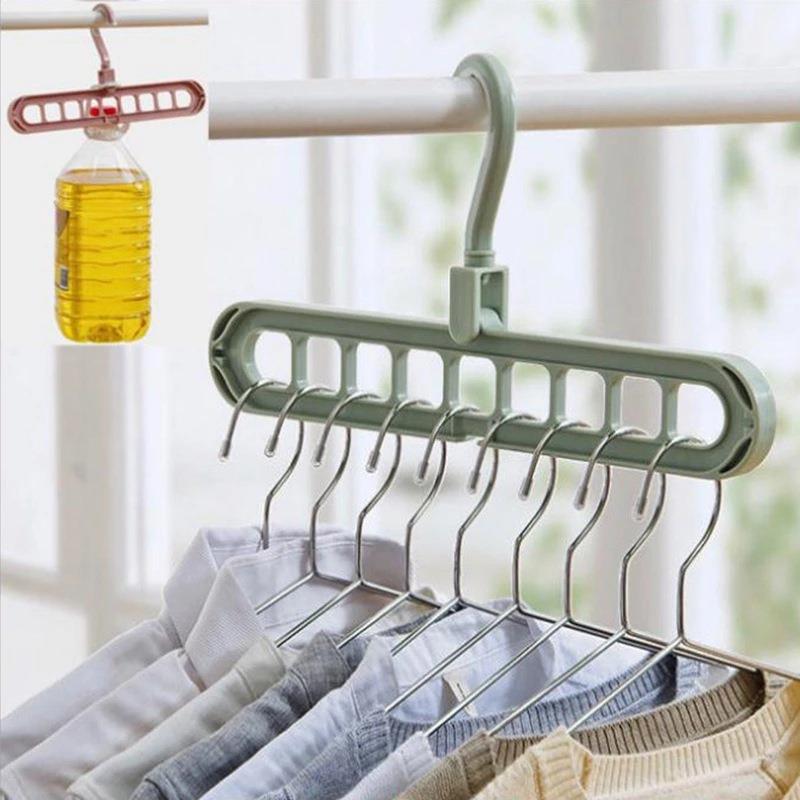 Magic Multi-Port Support Hangers For Clothes Drying Rack Multifunction Plastic Clothes Rack Drying Hanger Storage Hangers
